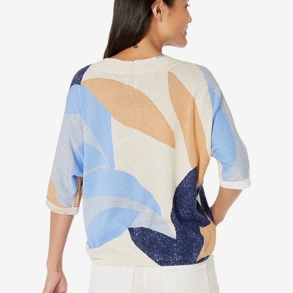 NWT NIC+ZOE Ocean Isle Sweater reg $148 - Picture 4 of 12
